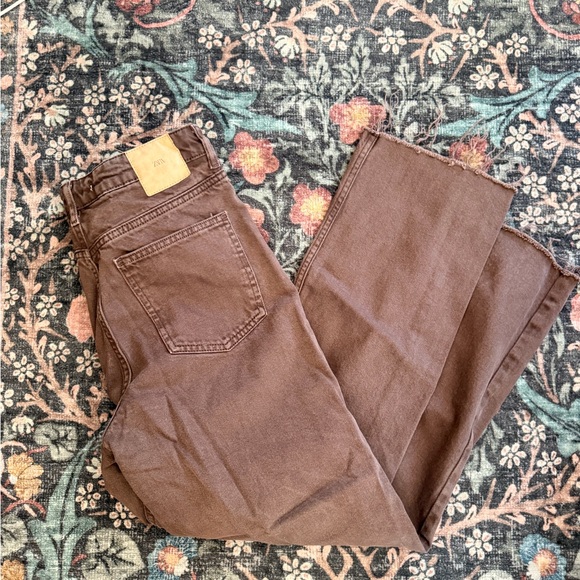 Zara Chocolate Brown Trousers - Picture 3 of 3
